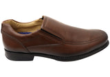 Pegada Ian Mens Comfortable Brazilian Leather Slip On Dress Shoes