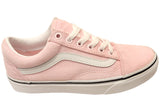 Vans Womens Old Skool Mini Cord Pink Comfortable Lace Up Sneakers