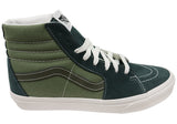 Vans Mens SK8 HI Tri Tone Green Hi Top Sneakers
