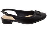Comfortflex Tegan Womens Leather Low Heel Sling Back Shoes