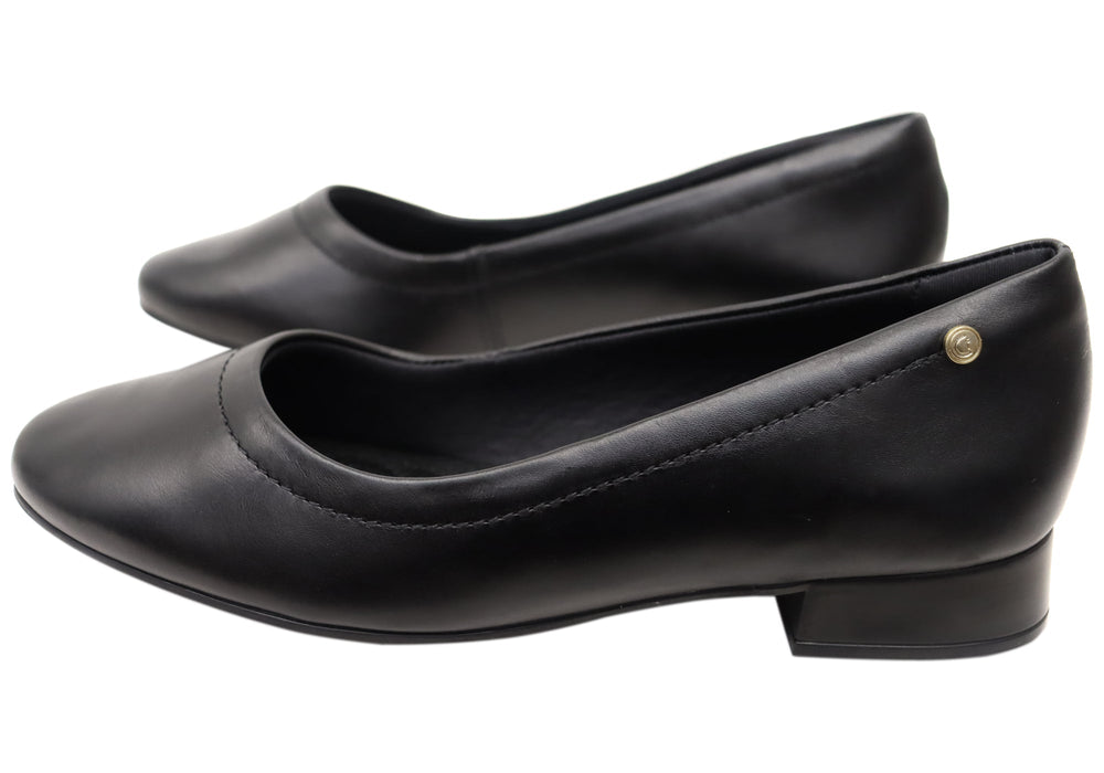 Comfortflex Tina Womens Leather Comfortable Brazilian Low Heel Shoes