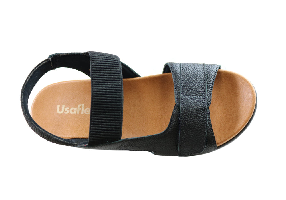 Usaflex Toka Womens Comfortable Leather Sandals Made In Brazil