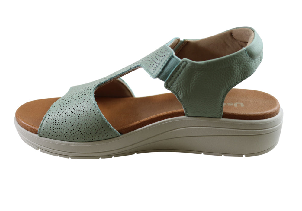 Usaflex Picton Womens Comfortable Leather Sandals Made In Brazil