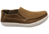 Pegada Rye Mens Comfortable Brazilian Leather Slip On Casual Shoes