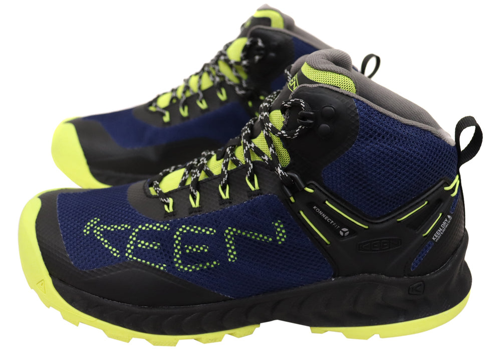 Keen Mens Comfortable Lace Up NXIS EVO Mid Waterproof Boots