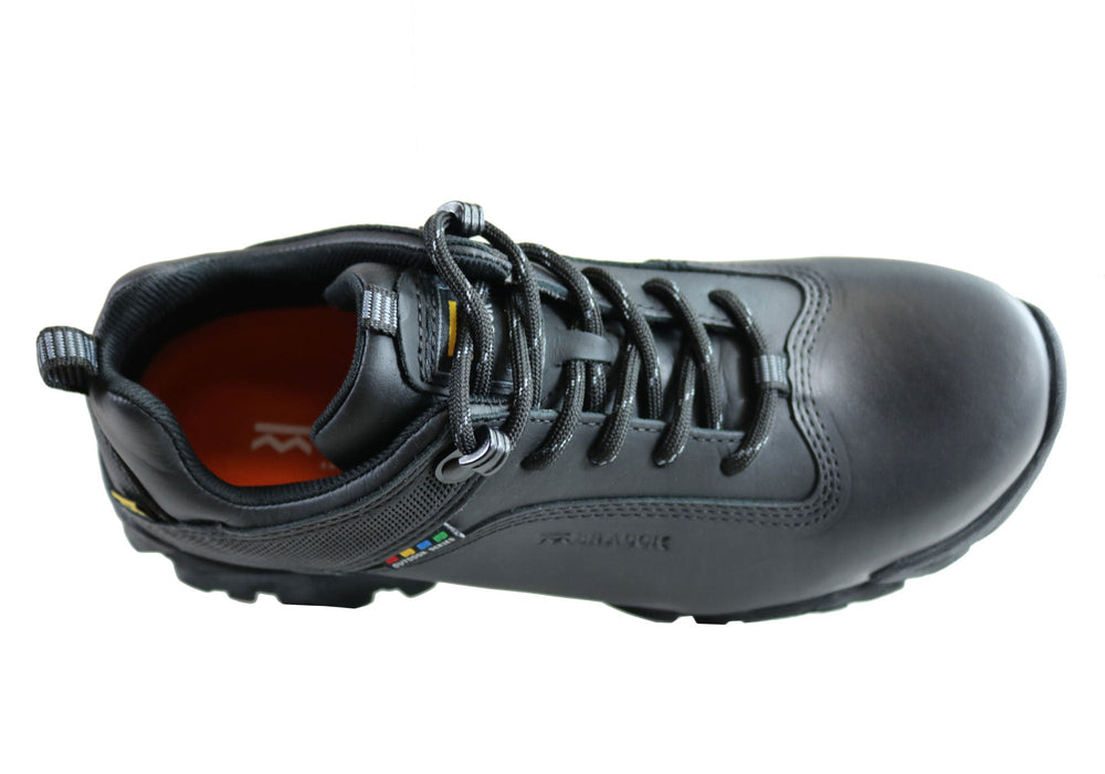 Bradok Krakatoa Mens Comfort Leather Hiking Shoes Made In Brazil