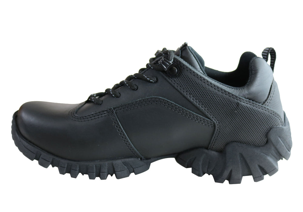 Bradok Krakatoa Mens Comfort Leather Hiking Shoes Made In Brazil