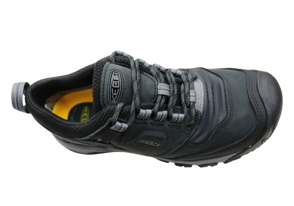 Keen Mens Ridge Flex Waterproof Comfortable Leather Hiking Shoes