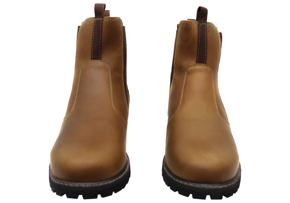 Bradok Butte Mens Comfortable Leather Chelsea Boots Made In Brazil