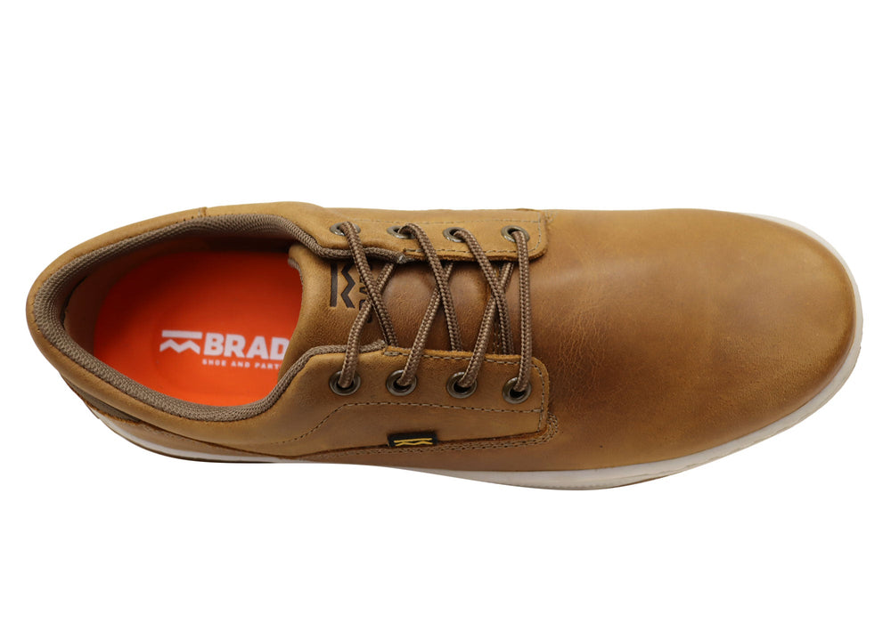 Bradok Vernon Low Mens Comfortable Leather Casual Shoes Made In Brazil