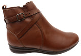 Via Paula Lane Womens Comfortable Brazilian Leather Ankle Boots