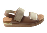 Usaflex Hilda Womens Comfortable Leather Sandals Made In Brazil