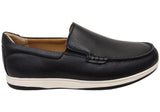 Hush Puppies David Mens Extra Wide Width Leather Comfortable Slip On Shoes