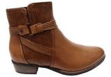 Tamaris Ally Womens Comfortable Leather Low Heel Ankle Boots