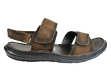 Savelli Sebastian Mens Leather Adjustable Sandals Made In Brazil