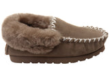 Hush Puppies Shaggy Womens Comfortable Moccasin Slippers