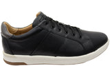Florsheim Mens Leather EE Extra Wide Crossover Lace To Toe Sneakers