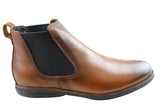 Savelli Hans Mens Comfort Leather Chelsea Dress Boots Made In Brazil