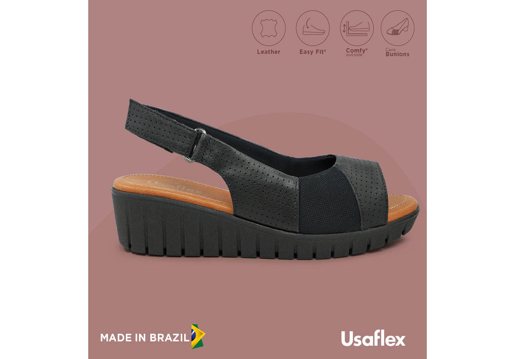 Usaflex Algiers Womens Comfortable Leather Sandals Made In Brazil